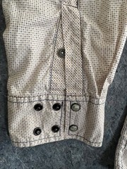 Cinch XL Modern Fit Western Pearl Snap Shirt Cream Tan Microprint Rodeo Cowboy