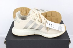 Adidas Wome’s Swift Run 1.0 Running Size 5 Wonder White Cyber Metallic Off White