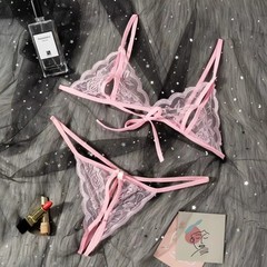 Sexy Lingerie Lace Bra G-string Thong Set Babydoll Sleepwear Underwear Nightwear