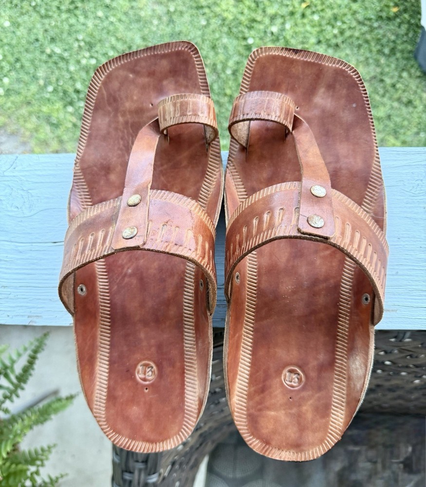 Sri Lanka Handmade Kolhapuri Men’s Sandals – US Size 11