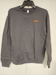 New Dunkin Donuts Sweatshirt Jerzees Nublend Grey Dunkin’ Logo Factory Packaged