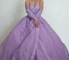 Lilac Quinceañera Dress Ball Gown Size 8 New Elegant Sweet 15 Formal Prom Party