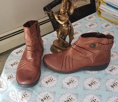 Earth Origins Women’s Leather Ankle Boots 12M
