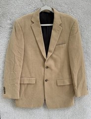 Jos. A. Bank Tan Sport Coat Camel Hair Mens 41R Blazer Sport Coat