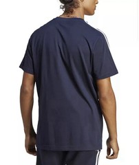 Adidas XL Men’s Essentials Legend Ink/White 3-Stripe T-Shirt IC9335