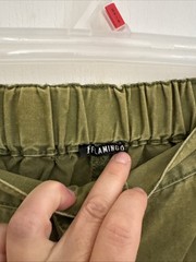 NWOT Flamingals Green Women’s Stretch Pants Size M Medium