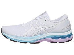 Asics Gel-Kayano 27 Womens Running Shoes Size 8 M White/Pure Silver