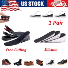 Men Women Shoe Insoles Invisible Height Increase Heel Lift Taller Inserts Pad US