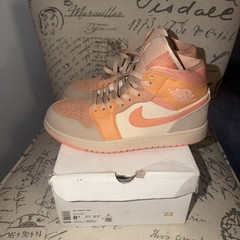 Size 8 1/2 Air Jordan 1 Mid Apricot W