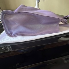 Telfar Large Purple Shopping Tote Bag Logo Matte Finish Shoulder Strap Dust Bag