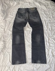 Diesel Larkee 2000’s Straight Jeans Men’s W28 L32 Grey Wash Distressed