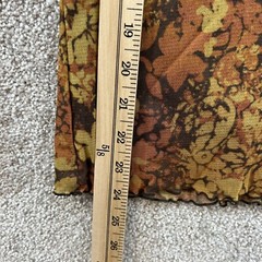 Axcess Women’s Blouse Size XL Orange Floral Fall Long Sleeve Pullover Ladies