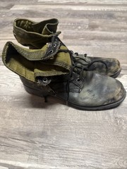 Jungle Combat Boots Men Sz 10 Vietnam War Era Pattern Panama Sole RARE