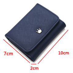 Women Trifold Small Leather Wallets Short Clutch Billfold Purse with Coin Pocket