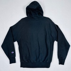 Champion Reverse Weave Hoodie Adult M Black Neon Blue Pink Retro Sweatshirt