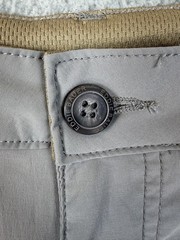 Eddie Bauer Cargo Shorts Mens 34 Gray Nylon Spandex Stretch 10 Inseam Outdoor