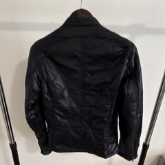 Diesel Vintage Black Sun Men’s Black Nylon Biker JacketSize Small