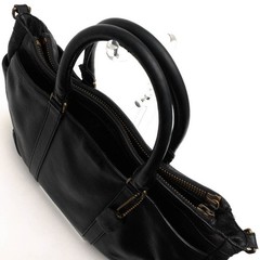 COACH Bleecker Metropolitan Pebble Leather Bag 71067 Black 40cm/15.7in
