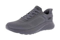 SKECHERS MEN’S SLIP-INS: BOBS SQUAD CHAOS- SOLID STEP 118312/DKGY WALKING SHOES