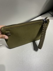 Athleta Revive Zip Pouch Wristlet Bag Convertible Purse 9.5”x 7” Paracord Strap