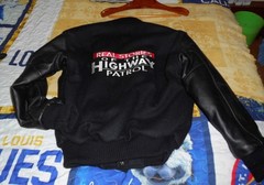leather/wool bomber jacket REAL STORIES O.T. HIGHWAY PATROL (TV Memorabila)