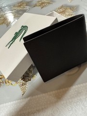 Men’s Black Genuine Leather Wallet Bifold Card Holder