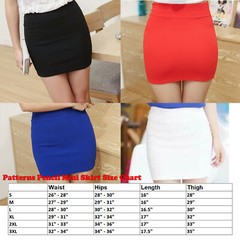ON SALE!! Basic Mid Waist Pencil Bodycon Mini Skirt Pleated Stretch Office Dress