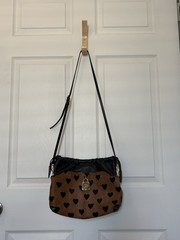 Burberry Prorsum Leopard heart hair leather cross body bag padlock little crush