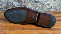 Marco Di Milano Ferrioni Ostrich Bit Loafer Black Cherry Mens Size 8