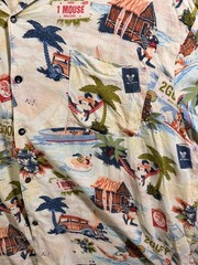 Walt Disney World Hawaiian Shirt Mens Large Disneyland SKU109