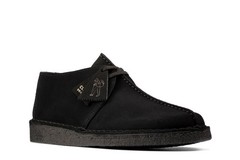 Clarks Originals Desert Trek Men’s Center Stitch Black Suede 26155486