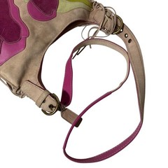 Coach Pink Signature Poppy Shoulder Bag Y2k Japan Used 0713892