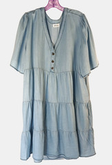 5 Dresses Plus Sz 2X/22 Striped Tiered Babydoll SPLA Socialite Old Navy Time&Tru