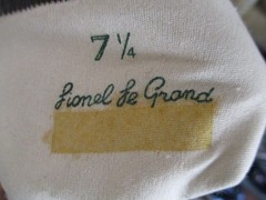 Vtg Lionel Le Grand Made In France Long Black Leather Gloves 15.5” Size 7 1/4