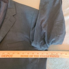 Perry Ellis Portfolio Slim Fit Mens Gray 44S Polyester Sports Jacket Coat