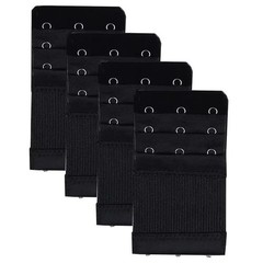 4Pcs Adjustable Bra Extender 4 Hooks with Elastic Underwear Strap Extension