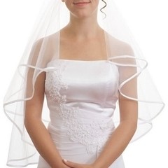Elegance White Bridal Veil with Comb 30.5 Inches Soft Tulle for Weddings