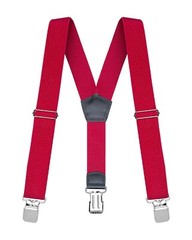 Buyless Fashion Heavy Duty Textured Suspenders Men 48 Adjustable Straps 1 1/2 Y