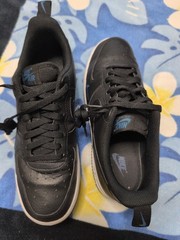 Nike Air Force 1 Low Black and Blue Sneakers- size 10