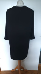 Kim & Co V Neck Tunic Soft Touch Dolman Sleeve Black bx4 New Tags Size XS