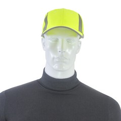 HI-VIS LIME REFLECTIVE HAT BASEBALL CAP SAFETY NEW LIME ORANGE BLACK JORESTECH