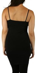 Cami Mini Extra Long Tank Seamless Stretch Spaghetti Strap Layering Basic