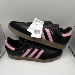 Adidas Samba Messi Inter Miami CF Debossed Away Kit Black/Gold Gum JP7845 NEW