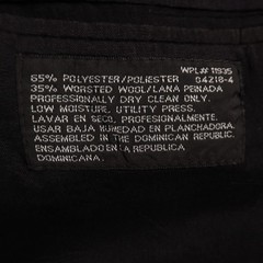 VTG City Streets Jacket 46R XL Black Polyester Worsted Wool double breasted