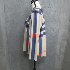 Moyabo Shirt Womens Medium Multicolor Plaid 1/2 Zip Tunic Top Long Sleeve