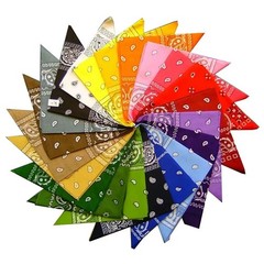 100% Cotton Paisley Bandanas 22″X22″ Scarf Head Neck Bandannas