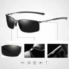 Aluminium Polarized Photochromic Sunglasses Men Driving Sports Chameleon Glasses