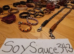 WHOLESALE LOT GENUINE LEATHER WRAP BRACELETS RANDOM MIXED CUFF BANGLE US SELLER