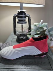 adidas Predator 18+ FG/AG Cold Blooded – Footwear White/Core Black/Real Coral