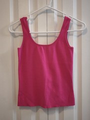 Anthropologie One Girl Who Bright Pink Tank Top